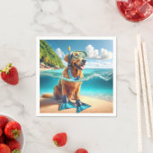 ゴールデンレトリエバースキューバダイバー スタンダードカクテルナプキン (インサイチュ)