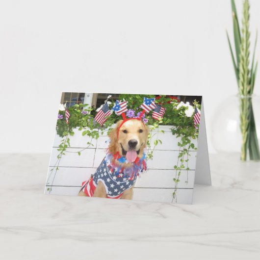 ゴールデンレトリエバースターリー7月4日 シーズンカード (正面)