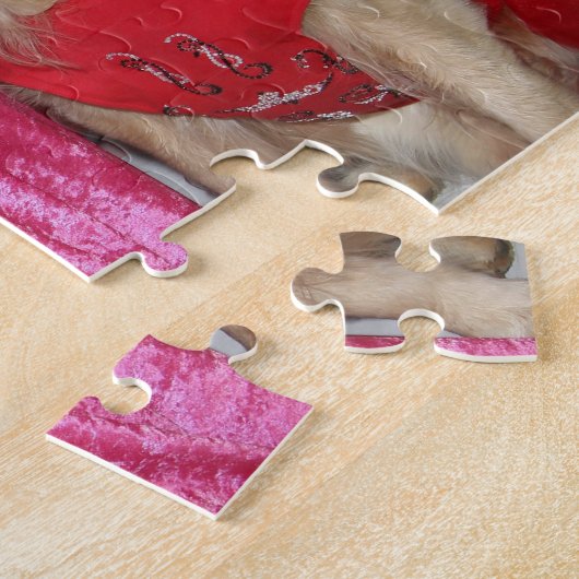 ゴールデンレトリエバーストロベリーミルクシェイク ジグソーパズル (側面)