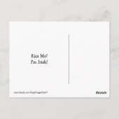 ゴールデンレトリエバーセントパトリックの日 ポストカード (裏面)