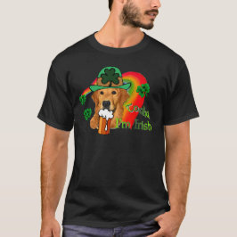 ゴールデンレトリエバーセントパトリックの日 Tシャツ