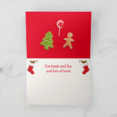 ゴールデンレトリエバーテールワギン'クリスマス シーズンカード (内部)