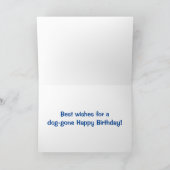 ゴールデンレトリエバードゴーン誕生日 カード (内部)