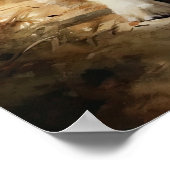 ゴールデンレトリエバードッグアートプリントポスター ポスター (角)