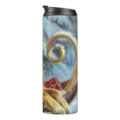 ゴールデンレトリエバードッグクリスマスフェスティバル タンブラー (回転右)