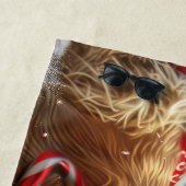 ゴールデンレトリエバードッグクリスマスフェスティバル ビーチタオル (インサイチュ)