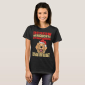 ゴールデンレトリエバードッグスクリスマスサンタ Tシャツ (正面フル)