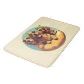 ゴールデンレトリエバードッグスサマープールフロティー バスマット (アングル)