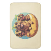 ゴールデンレトリエバードッグスサマープールフロティー バスマット (正面縦)