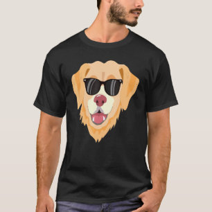 ゴールデンレトリエバードッグズサングラスグラフィック Tシャツ