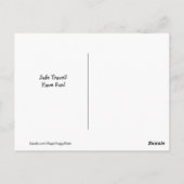 ゴールデンレトリエバードッグセーフトラベルアドベンチャー ポストカード (裏面)