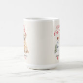 ゴールデンレトリエバードッグパンクリスマスコーヒーマグ コーヒーマグカップ (中央)