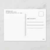 ゴールデンレトリエバードッグパーソナライズされたフューリー&ブライト シーズンポストカード (裏面)