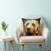 ゴールデンレトリエバードッグペットかわいい愛らしい動物 クッション (椅子)