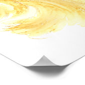 ゴールデンレトリエバードッグペットアニマルウォーター色 ポスター (角)