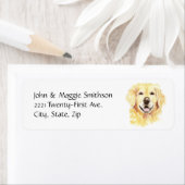 ゴールデンレトリエバードッグペットアニマルウォーター色 ラベル (インサイチュ)