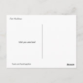 ゴールデンレトリエバードッグマッキナックアイランドトラベル ポストカード (裏面)