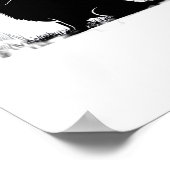 ゴールデンレトリエバードッグ – ハロウィーンムーンシルエットO ポスター (角)