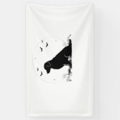 ゴールデンレトリエバードッグ – ハロウィーンムーンシルエットO 横断幕 (縦)