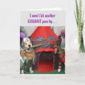 ゴールデンレトリエバーナイトありがとう サンキューカード (正面)