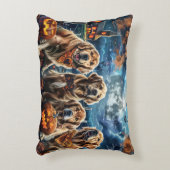 ゴールデンレトリエバーハロウィン不気味 アクセントクッション (正面(垂直))