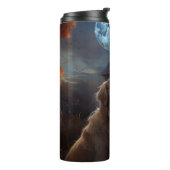 ゴールデンレトリエバーハロウィーンホラー タンブラー (回転左)