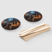 ゴールデンレトリエバーハロウィーンホラー ハンドファン (組立なし)