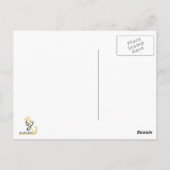 ゴールデンレトリエバーハロウィーンポストカード ポストカード (裏面)