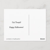 ゴールデンレトリエバーハロウィーン幽霊 ポストカード (裏面)