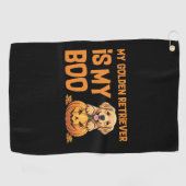 ゴールデンレトリエバーハロウィーン ゴルフタオル (横)