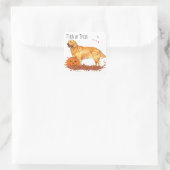 ゴールデンレトリエバーハロウィーン スクエアシール (バッグ)