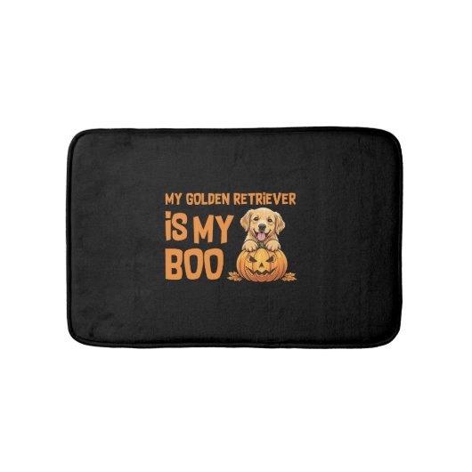 ゴールデンレトリエバーハロウィーン バスマット (正面)