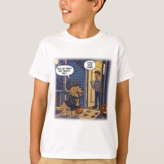 ゴールデンレトリエバーハロウィーンTシャツトおもしろいイツ Tシャツ (正面)