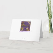 ゴールデンレトリエバーバナナスプリット誕生日 カード (裏面)