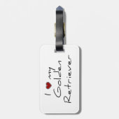 ゴールデンレトリエバーパターン ラゲッジタグ (裏面縦)