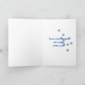 ゴールデンレトリエバーパップオンフットボール誕生日 カード (内部)