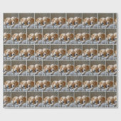 ゴールデンレトリエバーパピズスリープ ラッピングペーパー (フラット)