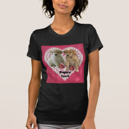 ゴールデンレトリエバーパピズヴァレンティネス Tシャツ