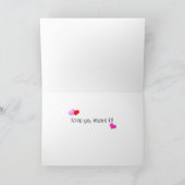 ゴールデンレトリエバーパピバレンタインカード シーズンカード (内部)