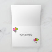 ゴールデンレトリエバーパピーズ誕生日 カード (内部)