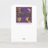 ゴールデンレトリエバーパピーハヌカー恵み シーズンカード (裏面)