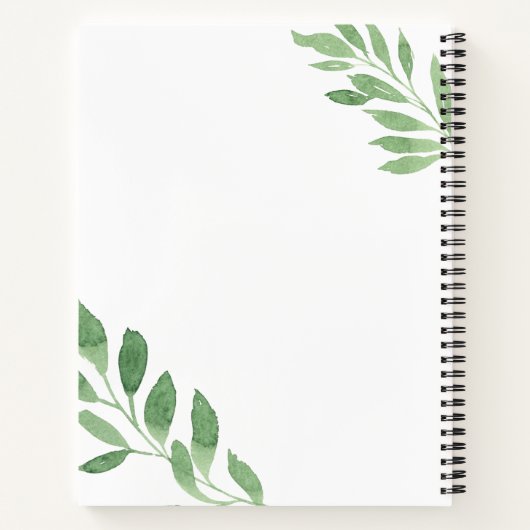 ゴールデンレトリエバーパピーフラワーズ名前をカスタムする ノートブック (裏面)