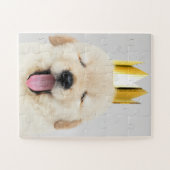 ゴールデンレトリエバーパピーリズインクラウン ジグソーパズル (横)