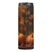 ゴールデンレトリエバーパピー秋デライトカボチャ タンブラー (裏面)