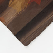 ゴールデンレトリエバーパピー秋デライトカボチャ フリースブランケット (角)