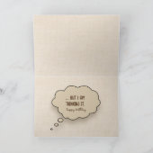 ゴールデンレトリエバーパピー誕生日ユーモア カード (内部)