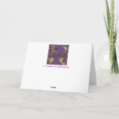 ゴールデンレトリエバービーグルとバードサンクスギビング シーズンカード (裏面)