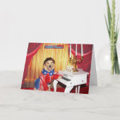 ゴールデンレトリエバーファブルーリーバース誕生日 カード (正面)