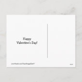 ゴールデンレトリエバーベミーンバレンタインデー シーズンポストカード (裏面)