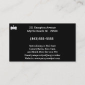 ゴールデンレトリエバーペットトリマー/ヴェット 名刺 (裏面)